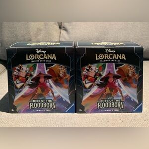 LOT OF 2 Disney Lorcana TCG Rise of the Floodborn Illumineer's Trove Box SEALED